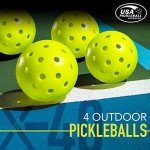Franklin Sports Wooden Pickleball Paddle Set
