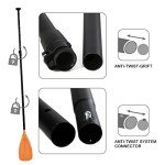 Adjustable 3-Piece Aluminium SUP Paddle - Orange
