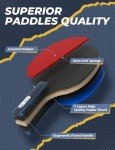 Glymnis Ping Pong Paddle Set with 8 Balls