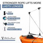Ceiling Pulley System for Kayak and Canoe Storage
