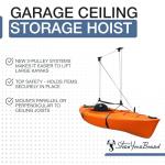 Ceiling Pulley System for Kayak and Canoe Storage
