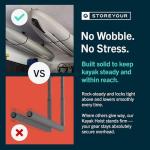 Ceiling Pulley System for Kayak and Canoe Storage