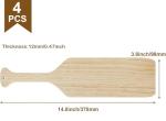 15" Unfinished Wooden Paddles - 4 Pack