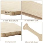 15" Unfinished Wooden Paddles - 4 Pack