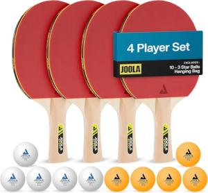 JOOLA Premium Table Tennis Set with Paddles & Balls