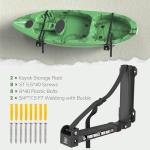 Foldable Kayak Wall Rack | Heavy-Duty 11.6-17" Kayak Hanger