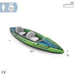 INTEX 68306EP K2 Inflatable Kayak with Oars & Pump