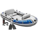 Intex Excursion 4 Inflatable Boat Set: 4-Person, 1100lb