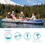 Intex Excursion 4 Inflatable Boat Set: 4-Person, 1100lb