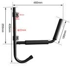 Kayak Storage Rack Wall Mount Hooks - 80LBS Capacity