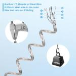 Retractable Steel Wire Fishing Lanyards - 10 PCS