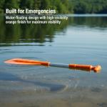 Attwood Telescopic Paddle for Kayaking, Orange