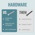 Teal Triangle Freestanding Kayak & SUP Storage Rack