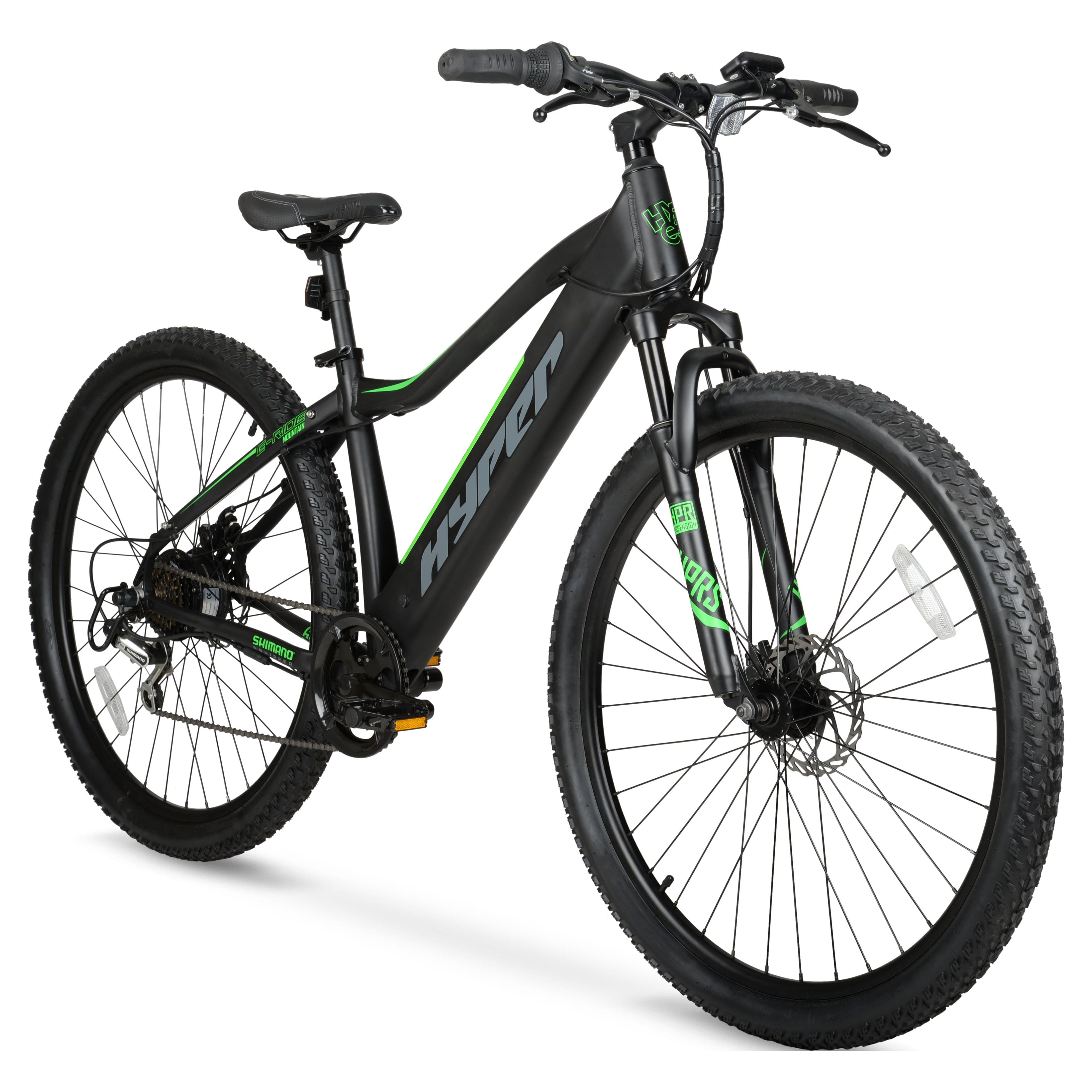 Hyper Electric Mountain Bike, 29 In. Wheels, Black