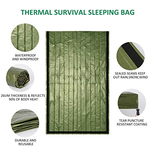 Zmoon Emergency Sleeping Bag 2 Pack - Lightweight