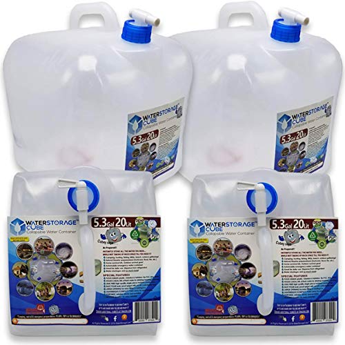 BPA-Free Collapsible Water Container with Spigot (2-pk)