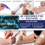 Blue 215 PCS Emergency Survival Kit and Multitool