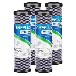 1 Micron CTO Carbon Water Filter Cartridge - 4 Pack