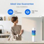 Waterdrop EDR4RXD1 Refrigerator Water Filter - 3 Pack