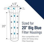 Pentair Big Blue 20" Whole House Water Filter