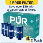 PUR Plus Faucet Mount Filter 4-Pack - 1-Year Value