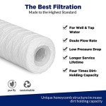 10 Micron String Wound Water Filter Replacement - 6 Pack