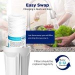 10 Micron String Wound Water Filter Replacement - 6 Pack