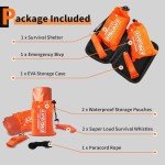 Frelaxy Extra-Thick Emergency Survival Tent and Bivy Set