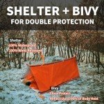 Frelaxy Extra-Thick Emergency Survival Tent and Bivy Set