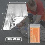 QIO CHUANG Mylar Thermal Blankets - 4 Pack