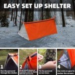 Frelaxy Extra-Thick Emergency Survival Tent and Bivy Set