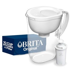Brita Large BPA-Free Water Filter Pitcher, 10-Cup