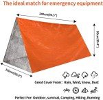 Waterproof Mylar 2-Person Survival Shelter Tent