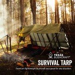 Texas Bushcraft Waterproof Emergency Camping Tarp 10x10