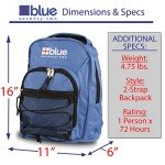 Blue Coolers 72-Hour Survival Backpack for Emergencies
