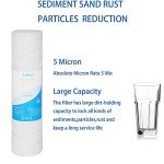5-Pack 10" Sediment Water Filter Cartridges