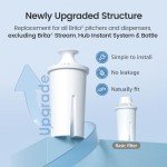 Aqua Crest Water Filter for Brita Pitchers (6 Pack)