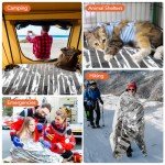 Mylar Emergency Blankets - Pack of 6