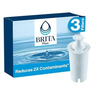 BritaPlus BPA-Free Pitcher Water Filter 3-Pack