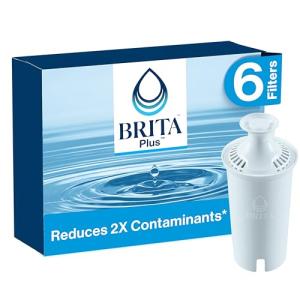 Brita Plus BPA-Free Replacement Water Filters, 6-Pack