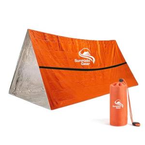 SunHalo Gear Compact Emergency Survival Tent for 1-2