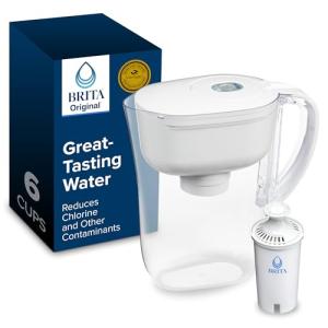 Brita Water Filter Pitcher, 6-Cup Capacity, BPA-Free