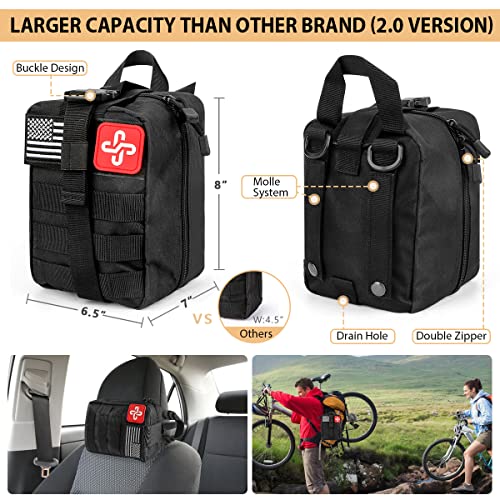 250Pcs First Aid Survival Gear Kit with Molle Bag