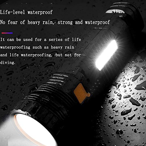 Solar Rechargeable Multi-Function 1000lm LED Flashlight (1pc)