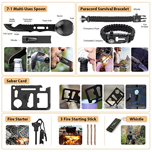 250Pcs First Aid Survival Gear Kit with Molle Bag