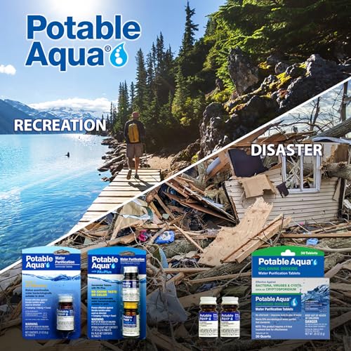 Potable Aqua Water Purification Tablets with PA Plus