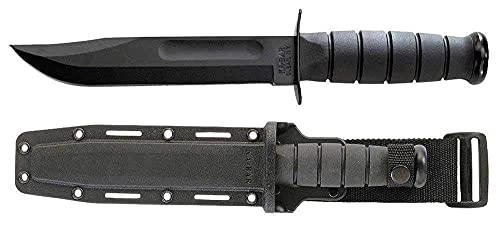 Ka-Bar KaBar Full-Size Black Plain Edge + Plastic Sheath 1213
