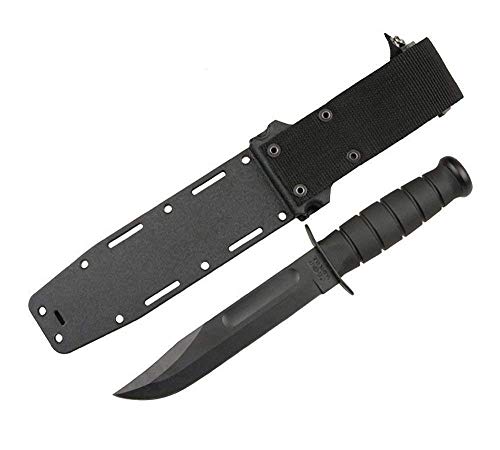 Ka-Bar KaBar Full-Size Black Plain Edge + Plastic Sheath 1213