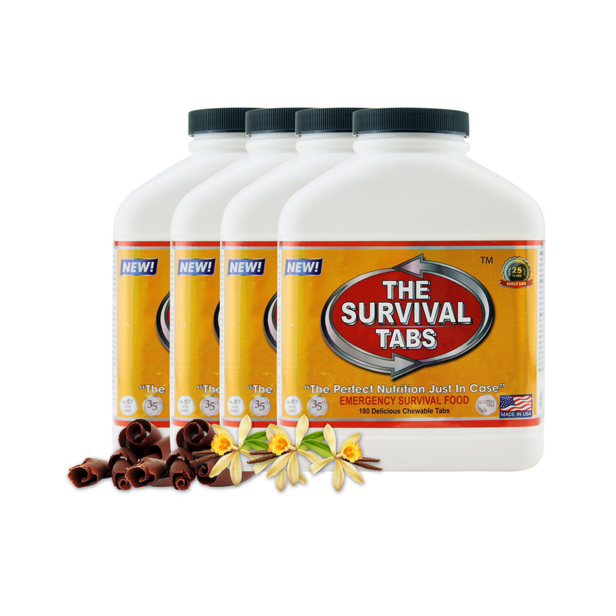 Emergency 60-Day School Office Food Supplement 25-Year Shelf Life