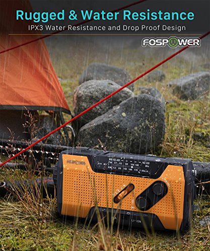 FosPower Emergency Weather Radio & Power Bank